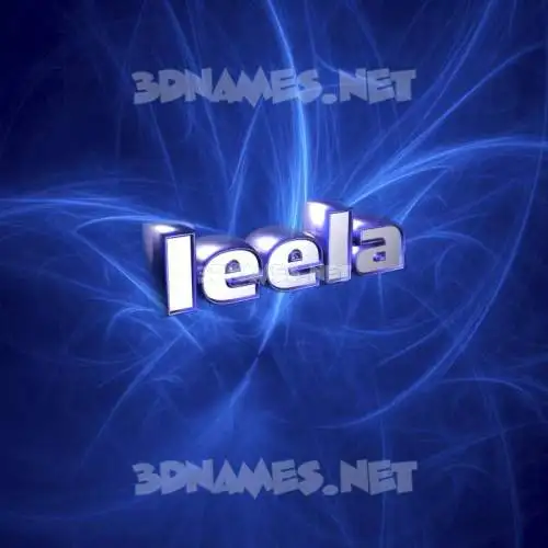 leela in Plasma style - 3D name wallpaper