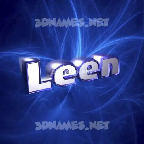 leen in Plasma style - 3D name wallpaper leen in Plasma style - 3D name wallpaper