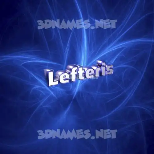 lefteris in Plasma style - 3D name wallpaper