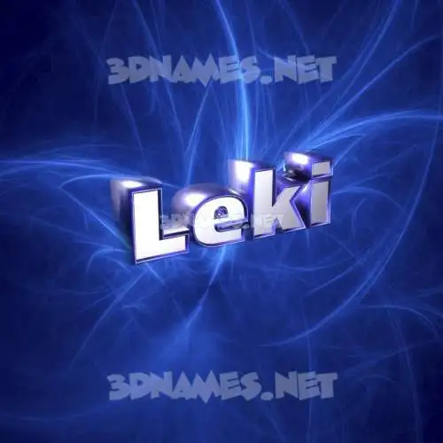 leki in Plasma style - 3D name wallpaper leki in Plasma style - 3D name wallpaper
