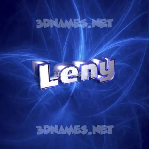 leny in Plasma style - 3D name wallpaper leny in Plasma style - 3D name wallpaper