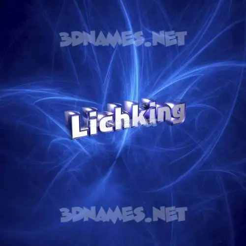 lichking in Plasma style - 3D name wallpaper lichking in Plasma style - 3D name wallpaper