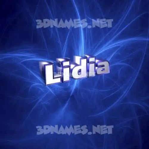 lidia in Plasma style - 3D name wallpaper lidia in Plasma style - 3D name wallpaper