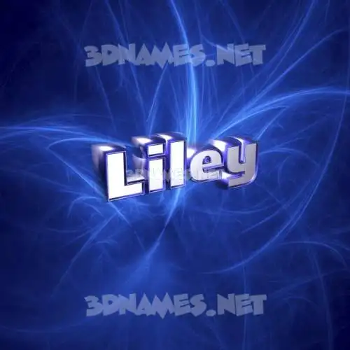 liley in Plasma style - 3D name wallpaper