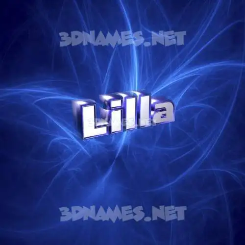 lilla in Plasma style - 3D name wallpaper