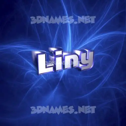 liny in Plasma style - 3D name wallpaper liny in Plasma style - 3D name wallpaper
