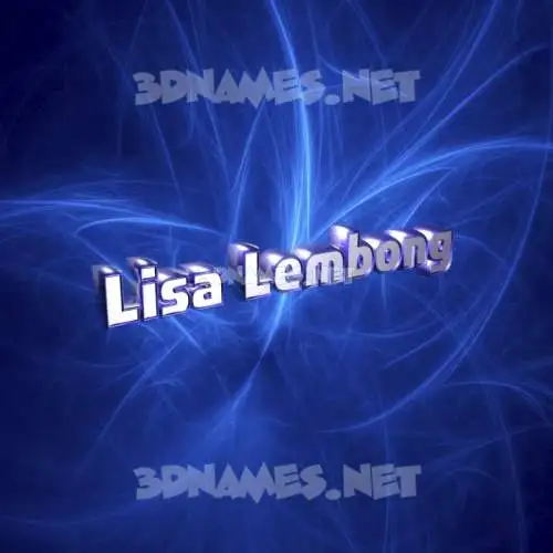 lisa lembong in Plasma style - 3D name wallpaper lisa lembong in Plasma style - 3D name wallpaper