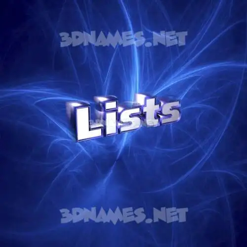 lists in Plasma style - 3D name wallpaper lists in Plasma style - 3D name wallpaper