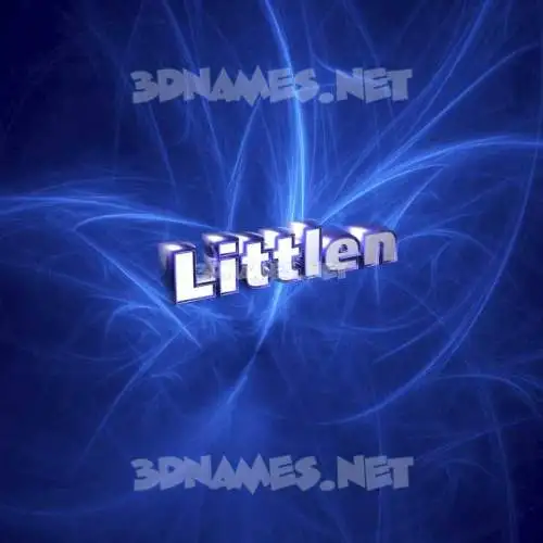 littlen in Plasma style - 3D name wallpaper littlen in Plasma style - 3D name wallpaper