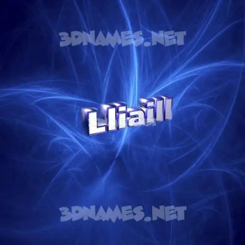 lliaill in Plasma style - 3D name wallpaper lliaill in Plasma style - 3D name wallpaper
