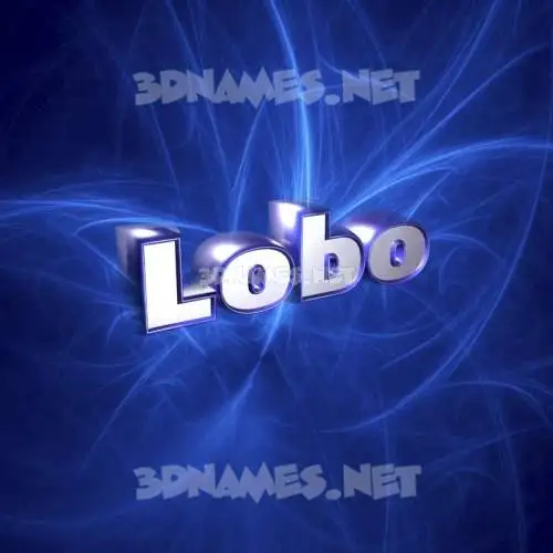 lobo in Plasma style - 3D name wallpaper lobo in Plasma style - 3D name wallpaper