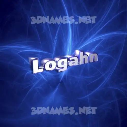 logahn in Plasma style - 3D name wallpaper