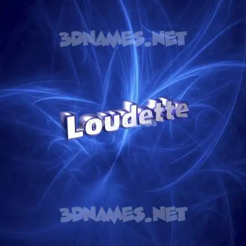 loudette in Plasma style - 3D name wallpaper loudette in Plasma style - 3D name wallpaper
