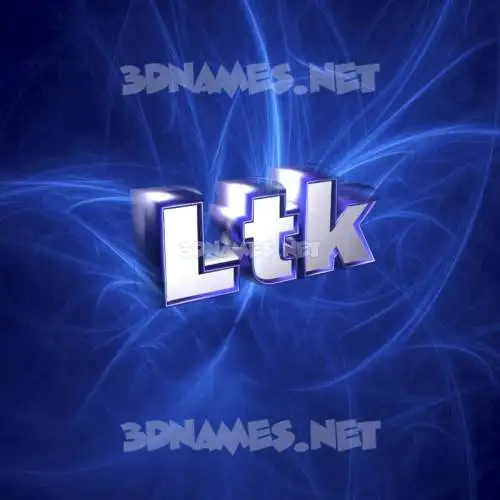 ltk in Plasma style - 3D name wallpaper