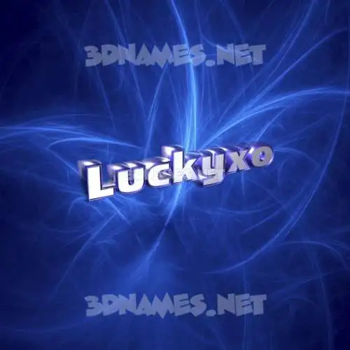 luckyxo in Plasma style - 3D name wallpaper luckyxo in Plasma style - 3D name wallpaper