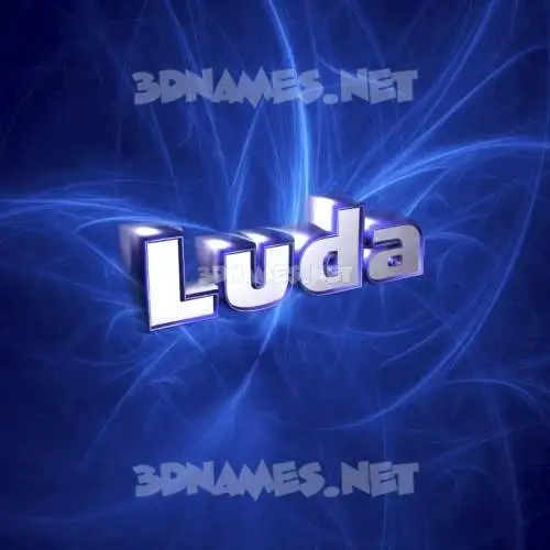 luda in Plasma style - 3D name wallpaper luda in Plasma style - 3D name wallpaper