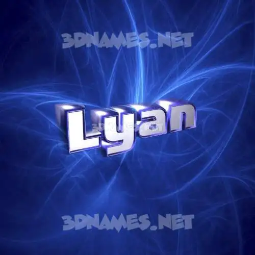lyan in Plasma style - 3D name wallpaper lyan in Plasma style - 3D name wallpaper