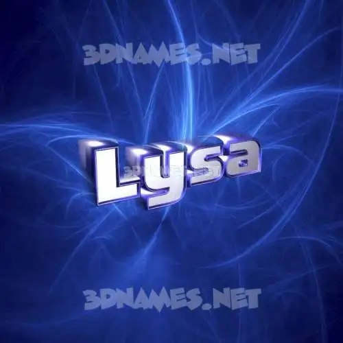 lysa in Plasma style - 3D name wallpaper lysa in Plasma style - 3D name wallpaper