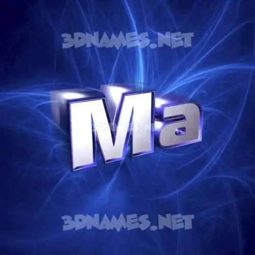 ma in Plasma style - 3D name wallpaper ma in Plasma style - 3D name wallpaper