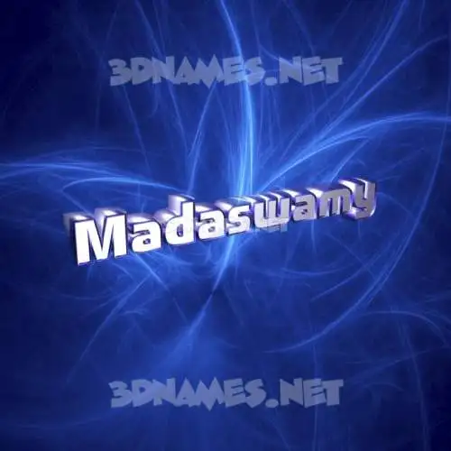 madaswamy in Plasma style - 3D name wallpaper