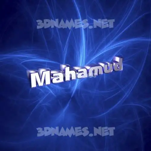 mahamud in Plasma style - 3D name wallpaper