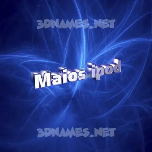 maios ipod in Plasma style - 3D name wallpaper maios ipod in Plasma style - 3D name wallpaper
