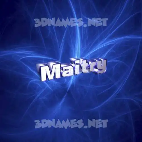 maitry in Plasma style - 3D name wallpaper