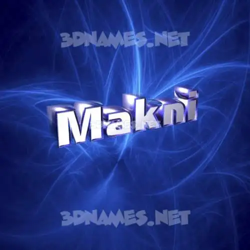 makni in Plasma style - 3D name wallpaper