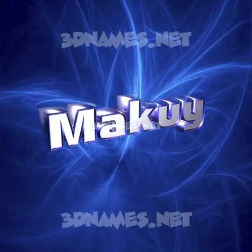 makuy in Plasma style - 3D name wallpaper makuy in Plasma style - 3D name wallpaper
