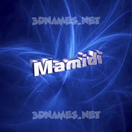 mamidi in Plasma style - 3D name wallpaper
