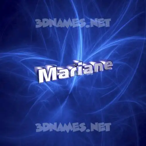 mariane in Plasma style - 3D name wallpaper mariane in Plasma style - 3D name wallpaper
