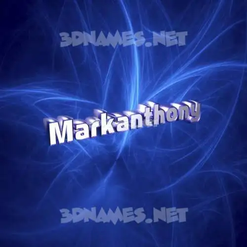 markanthony in Plasma style - 3D name wallpaper markanthony in Plasma style - 3D name wallpaper