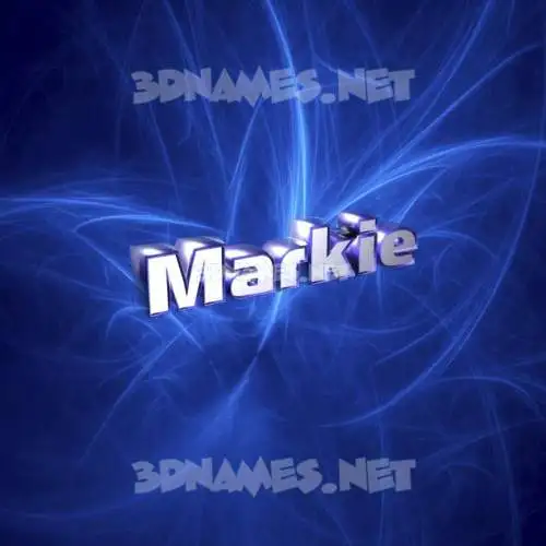 markie in Plasma style - 3D name wallpaper