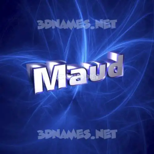 maud in Plasma style - 3D name wallpaper
