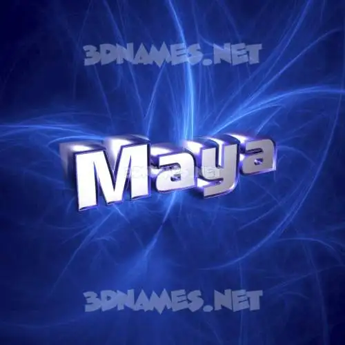 maya in Plasma style - 3D name wallpaper maya in Plasma style - 3D name wallpaper