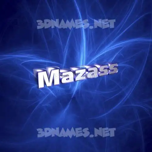 mazass in Plasma style - 3D name wallpaper mazass in Plasma style - 3D name wallpaper