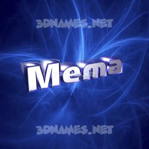 mema in Plasma style - 3D name wallpaper mema in Plasma style - 3D name wallpaper