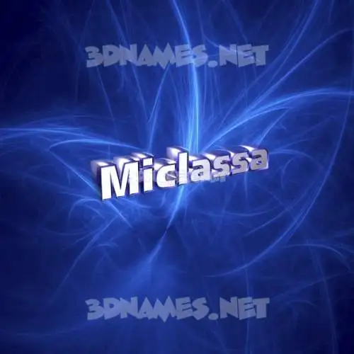 miclassa in Plasma style - 3D name wallpaper miclassa in Plasma style - 3D name wallpaper