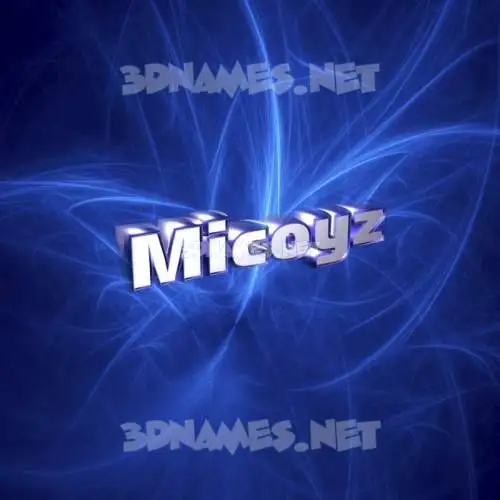micoyz in Plasma style - 3D name wallpaper micoyz in Plasma style - 3D name wallpaper
