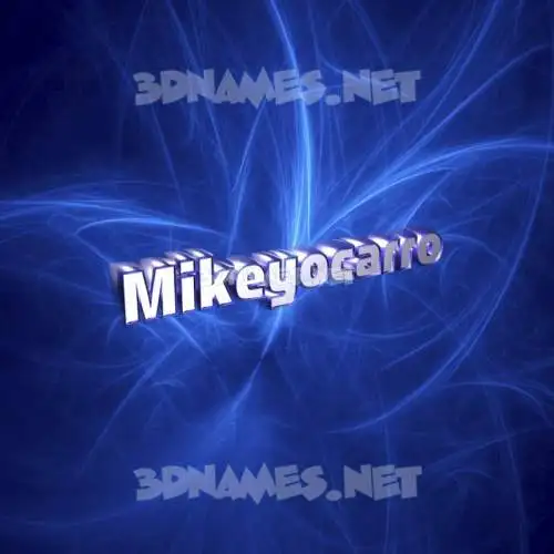 mikeyocarro in Plasma style - 3D name wallpaper