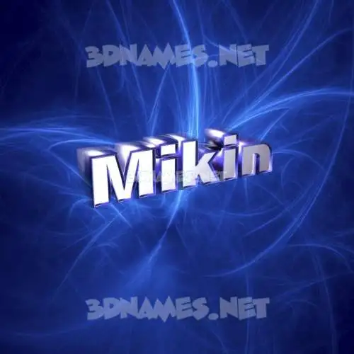 mikin in Plasma style - 3D name wallpaper mikin in Plasma style - 3D name wallpaper