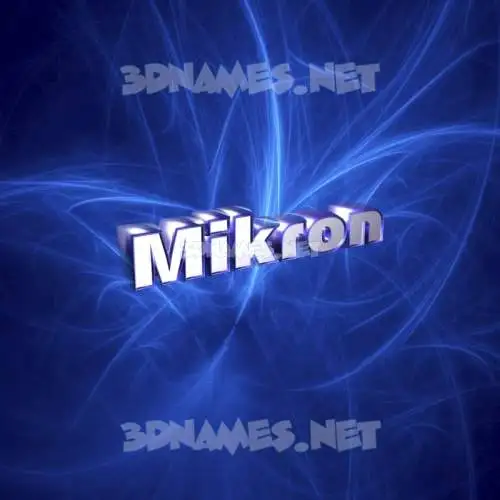 mikron in Plasma style - 3D name wallpaper mikron in Plasma style - 3D name wallpaper