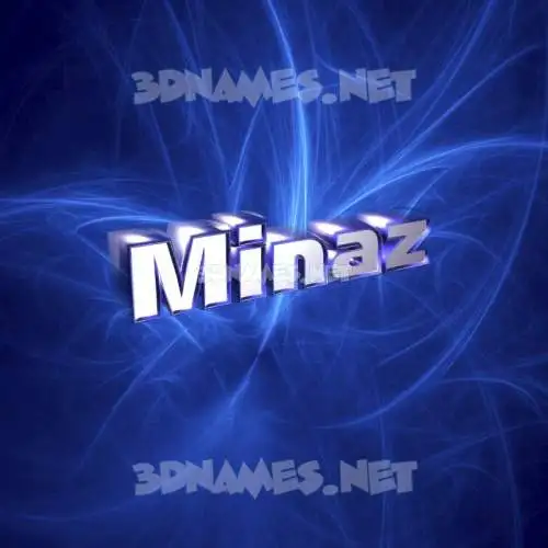 minaz in Plasma style - 3D name wallpaper minaz in Plasma style - 3D name wallpaper