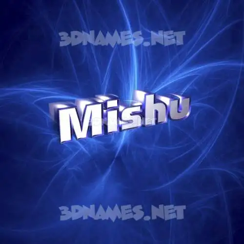 mishu in Plasma style - 3D name wallpaper mishu in Plasma style - 3D name wallpaper