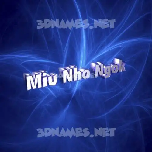 miu nho ngok in Plasma style - 3D name wallpaper miu nho ngok in Plasma style - 3D name wallpaper