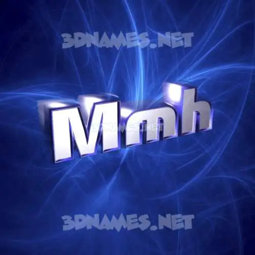 mmh in Plasma style - 3D name wallpaper