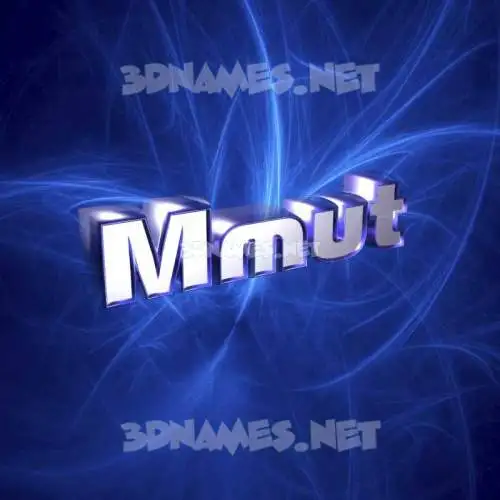mmut in Plasma style - 3D name wallpaper