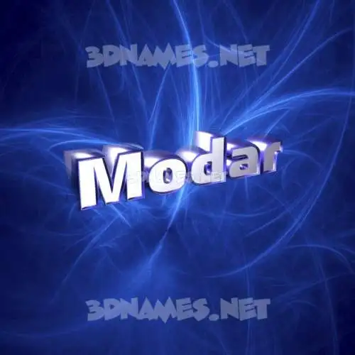 modar in Plasma style - 3D name wallpaper