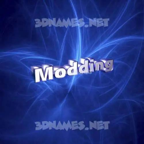 modding in Plasma style - 3D name wallpaper