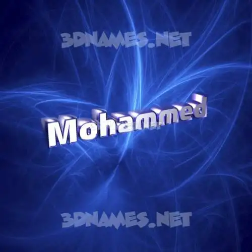 mohammed in Plasma style - 3D name wallpaper